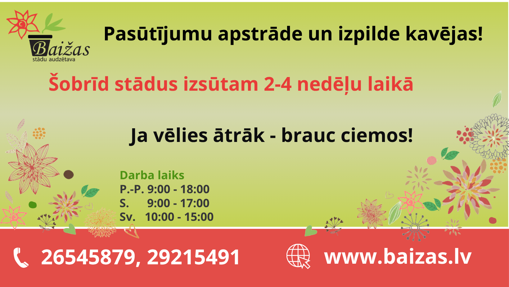 Pasūtījumu apstrāde un izsūtīšana